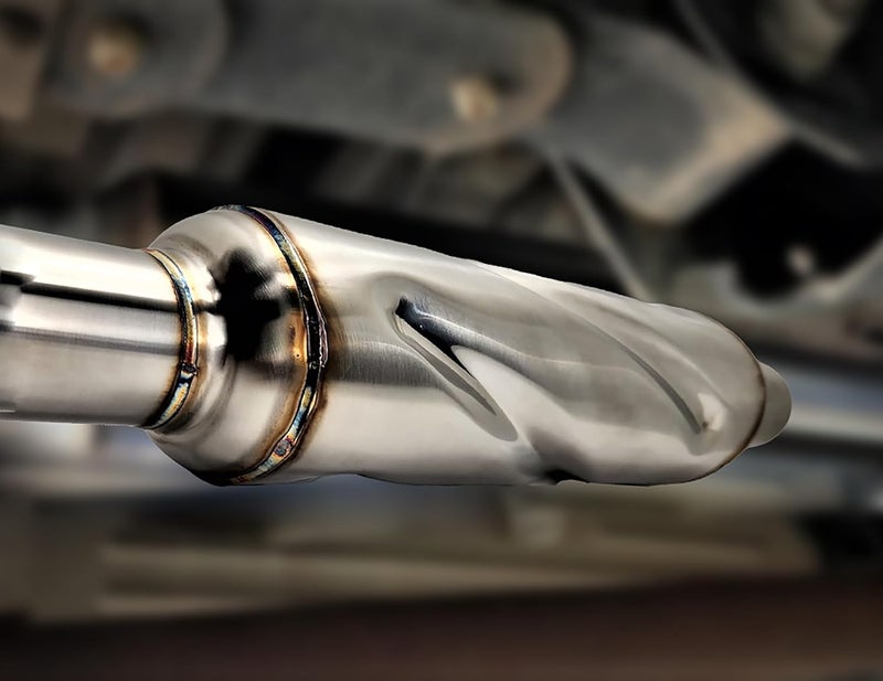 NETAMI Turbo Exhaust Resonator Stainless Steel Polished Inlet/Outlet: 2.25", Body Diameter: 4", Overall Length: 16" - Image 4